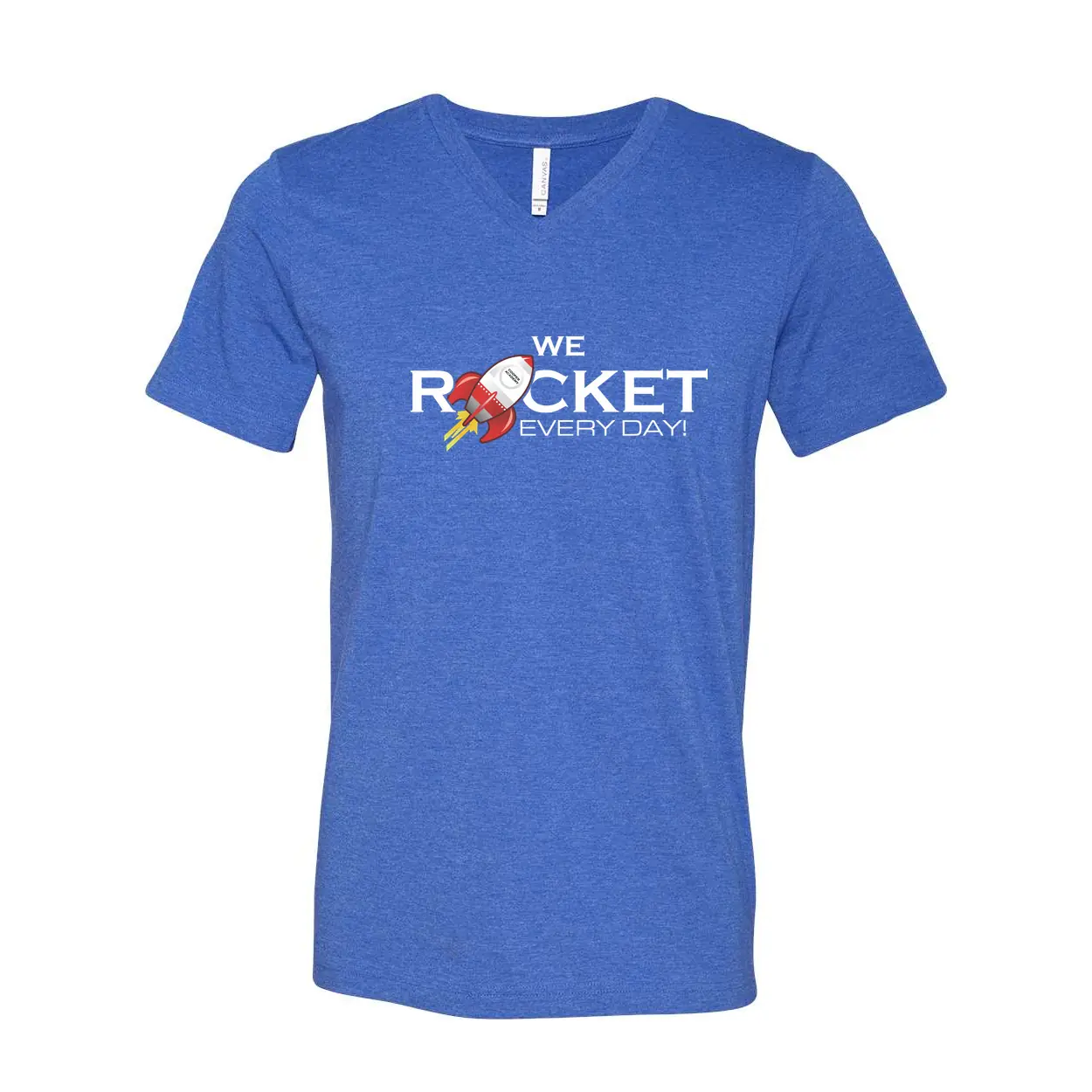 We Rocket Every Day Adult V-Neck