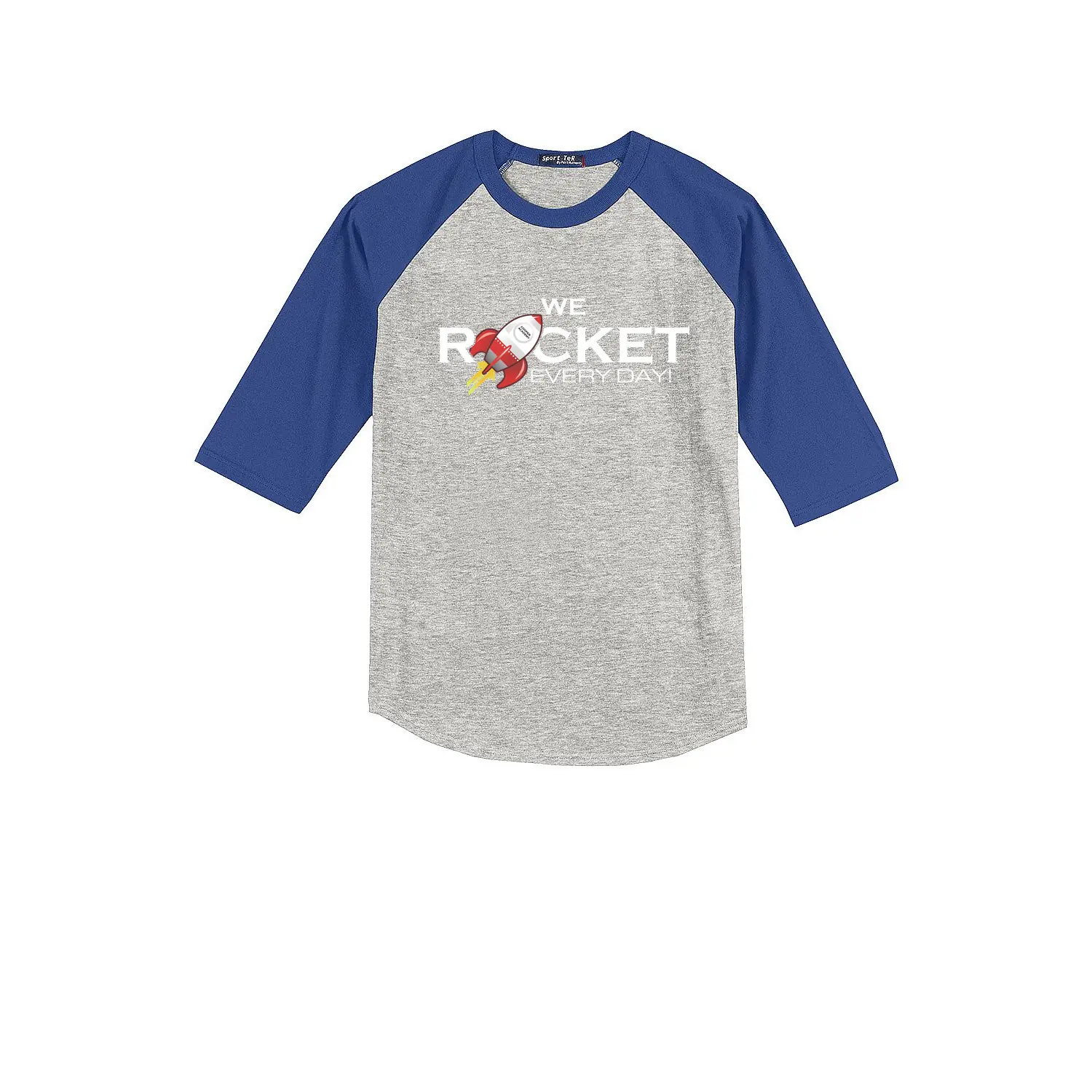 We Rocket Every Day Adult Baseball Tee