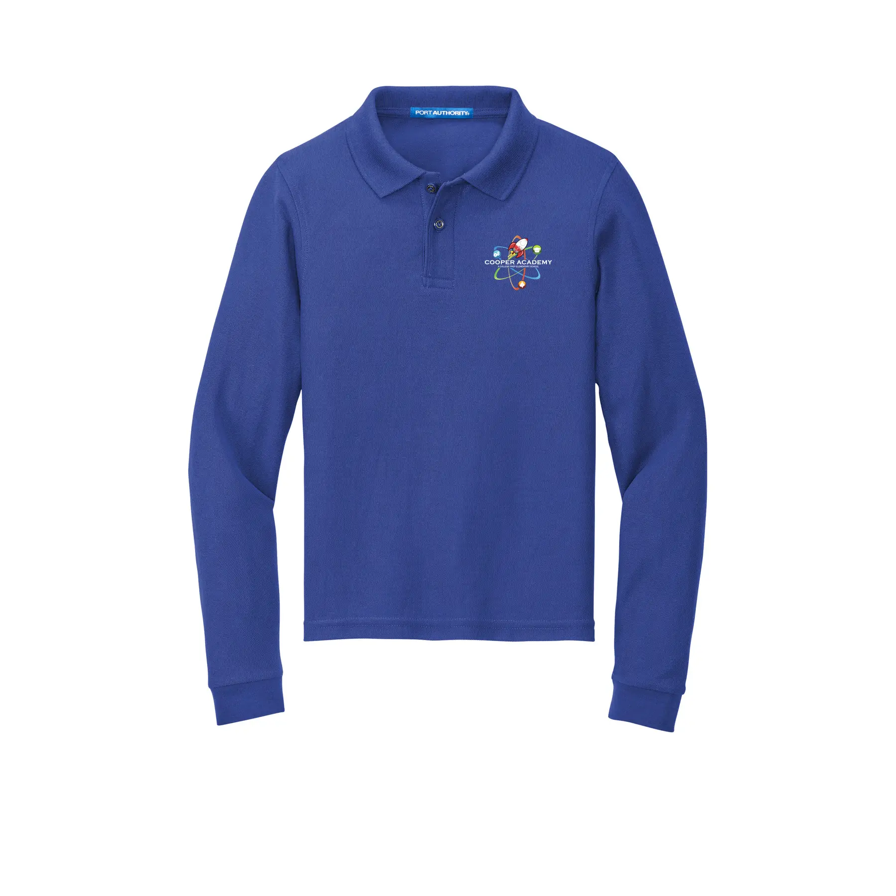 Cooper Academy Youth Long Sleeve Polo